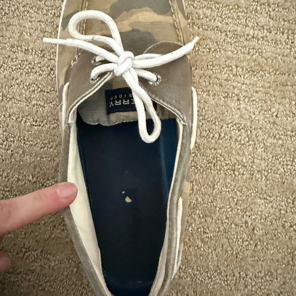 Sperry Men's Green Camouflage Boat Shoes - Picture 5 of 6